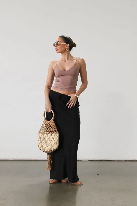 Days Off Linen Maxi Skirt cotton skirt soft