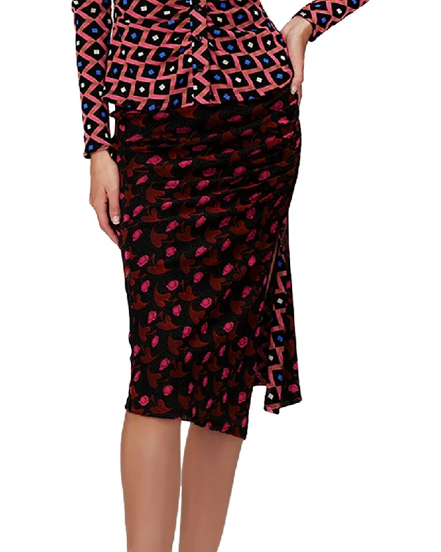 Diane von Furstenberg Dariella Reversible Skirt cashmere skirt plush