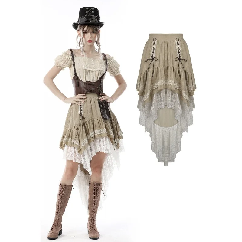 Women's Steampunk Gothic Layered Dovetail Skirt Victorian Ruffles Pirate Skirt athletic skirt fit Women's Steampunk Gothic Layered Dovetail Skirt Victorian Ruffles Pirate Skirt athletic skirt fit
