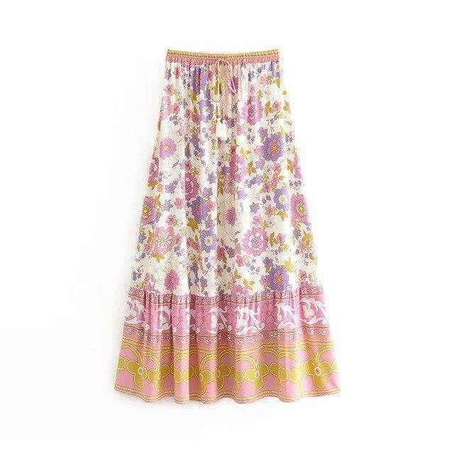 WOODSTOCK Maxi Skirt silk skirt smooth
