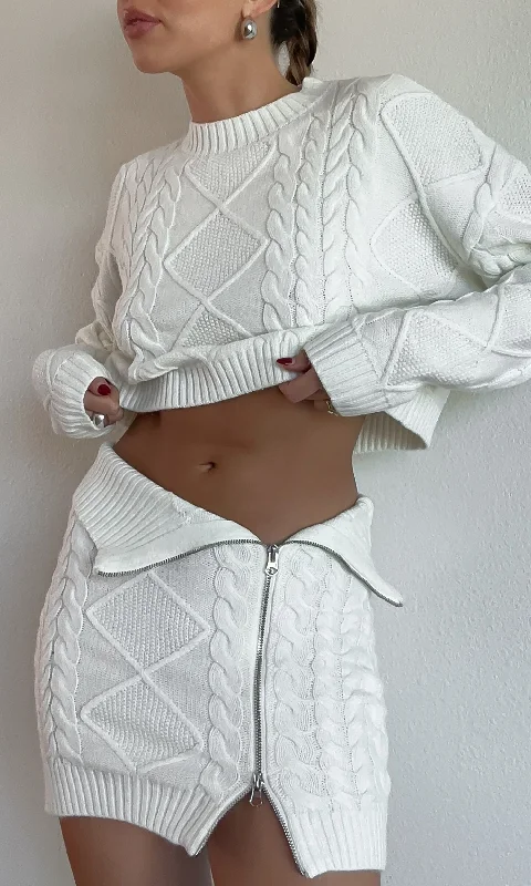 You, Me Apres Skirt - FINAL SALE a-line skirt cut